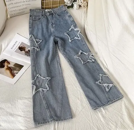 Calça Jeans PATCHWORK